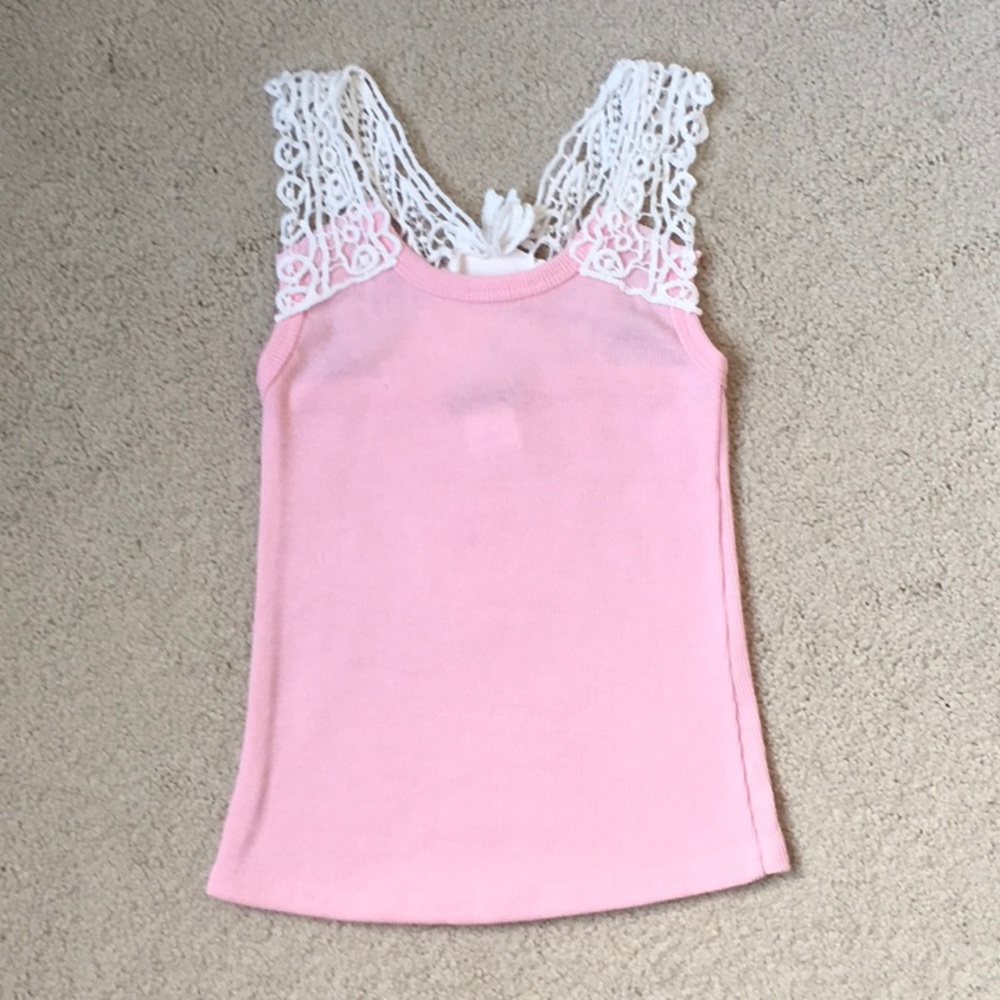 Girls Funkyberry Crochet Trim Tank NWT 4T